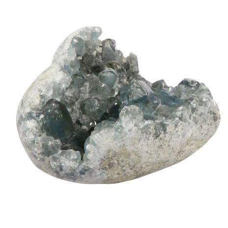 Celestien A-kwaliteit cluster hart 12 x 11,5 x 6,5 cm | 1222 gram