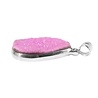 Zilveren hanger calciet (cobalto) | druppel ruw 2,7 x 2 cm Zilveren hanger calciet (cobalto) | druppel ruw 2,7 x 2 cm