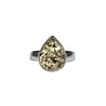 Zilveren ring pyriet maat 18 (verstelbaar) | ruw druppel 1,4 x 1,1 cm Zilveren ring pyriet maat 18 (verstelbaar) | ruw druppel 1,4 x 1,1 cm
