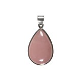 Zilveren hanger rozenkwarts | druppel 2,8 x 1,9 cm Zilveren hanger rozenkwarts | druppel 2,8 x 1,9 cm