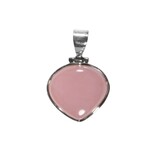 Zilveren hanger rozenkwarts | druppel 1,9 x 1,9 cm Zilveren hanger rozenkwarts | druppel 1,9 x 1,9 cm