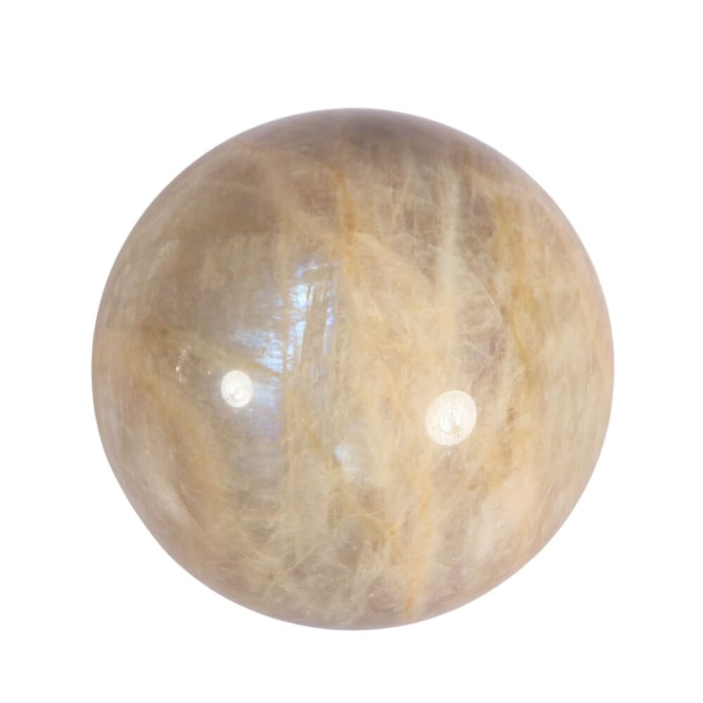 Maansteen (blauw) bol 71 mm | 496 gram