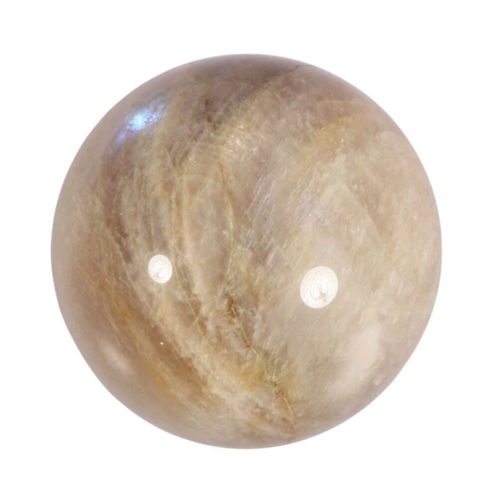 Maansteen (blauw) bol 71 mm | 496 gram