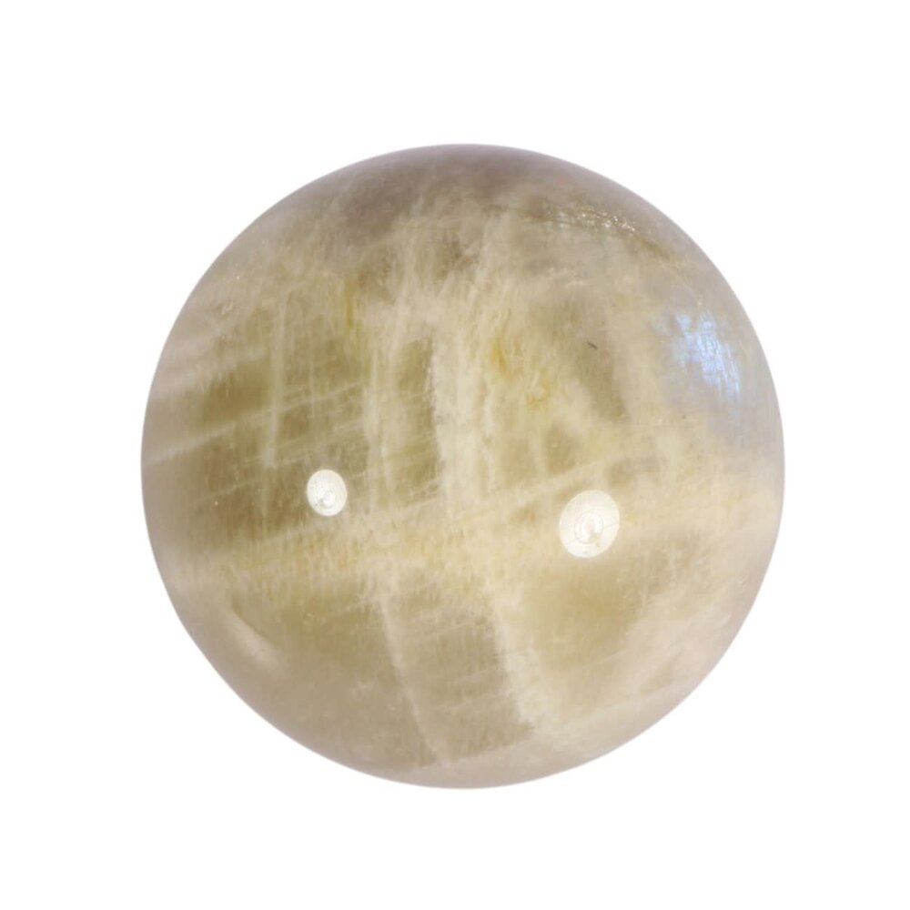 Maansteen (blauw) bol 62 mm | 331 gram