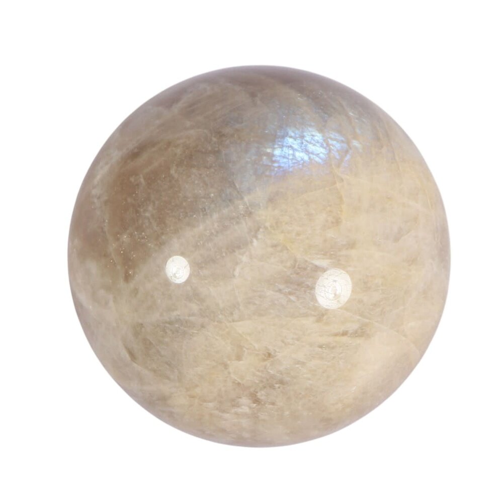 Maansteen (blauw) bol 62 mm | 485 gram
