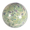 Robijn in fuchsiet bol 79 mm | 801 gram Robijn in fuchsiet bol 79 mm | 801 gram