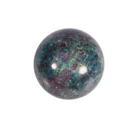 Robijn in kyaniet bol 53 mm | 271 gram Robijn in kyaniet bol 53 mm | 271 gram