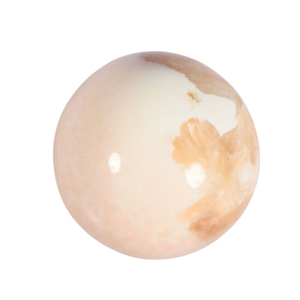 Scoleciet met stilbiet bol 55 mm | 194 gram Scoleciet met stilbiet bol 55 mm | 194 gram