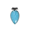 Zilveren hanger smithsoniet (blauw) | druppel 3 x 1,9 cm Zilveren hanger smithsoniet (blauw) | druppel 3 x 1,9 cm