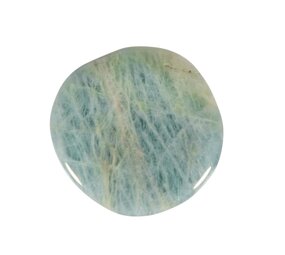 Aquamarijn (blauw) steen plat gepolijst groot Aquamarijn (blauw) steen plat gepolijst groot