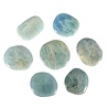 Aquamarijn (blauw) steen plat gepolijst groot Aquamarijn (blauw) steen plat gepolijst groot