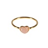 Gold filled ring maansteen (roze) maat 17 1/2 | hartje 6 x 5 mm Gold filled ring maansteen (roze) maat 17 1/2 | hartje 6 x 5 mm