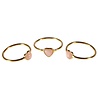 Gold filled ring maansteen (roze) maat 17 | hartje 6 x 5 mm Gold filled ring maansteen (roze) maat 17 | hartje 6 x 5 mm