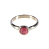Zilveren ring toermalijn (roze) maat 17 1/2 | rond 5 mm Zilveren ring toermalijn (roze) maat 17 1/2 | rond 5 mm