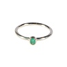 Zilveren ring smaragd maat 18 | ovaal facet 0,4 x 0,3 cm Zilveren ring smaragd maat 18 | ovaal facet 0,4 x 0,3 cm