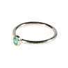 Zilveren ring smaragd maat 18 | ovaal facet 0,4 x 0,3 cm Zilveren ring smaragd maat 18 | ovaal facet 0,4 x 0,3 cm