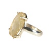 Zilveren ring Libisch woestijnglas maat 17 | gezet 1,8 x 1,5 cm Zilveren ring Libisch woestijnglas maat 17 | gezet 1,8 x 1,5 cm