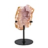 Amethist (roze) A-kwaliteit op standaard 10,5 x 7 x 3 cm | 417 gram Amethist (roze) A-kwaliteit op standaard 10,5 x 7 x 3 cm | 417 gram