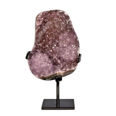 Amethist cluster op standaard 17 x 9 x 3 cm | 2768 gram Amethist cluster op standaard 17 x 9 x 3 cm | 2768 gram