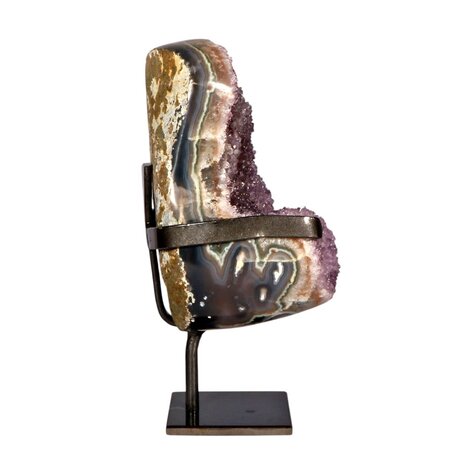 Amethist cluster op standaard 17 x 9 x 3 cm | 2768 gram Amethist cluster op standaard 17 x 9 x 3 cm | 2768 gram