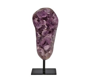 Amethist cluster op standaard 19,8 x 10,7 x 9,2 cm | 2828 gram Amethist cluster op standaard 19,8 x 10,7 x 9,2 cm | 2828 gram