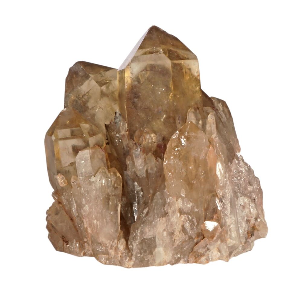 Citrien (kundalini) cluster 6 x 6 x 7,5 cm | 336 gram Citrien (kundalini) cluster 6 x 6 x 7,5 cm | 336 gram