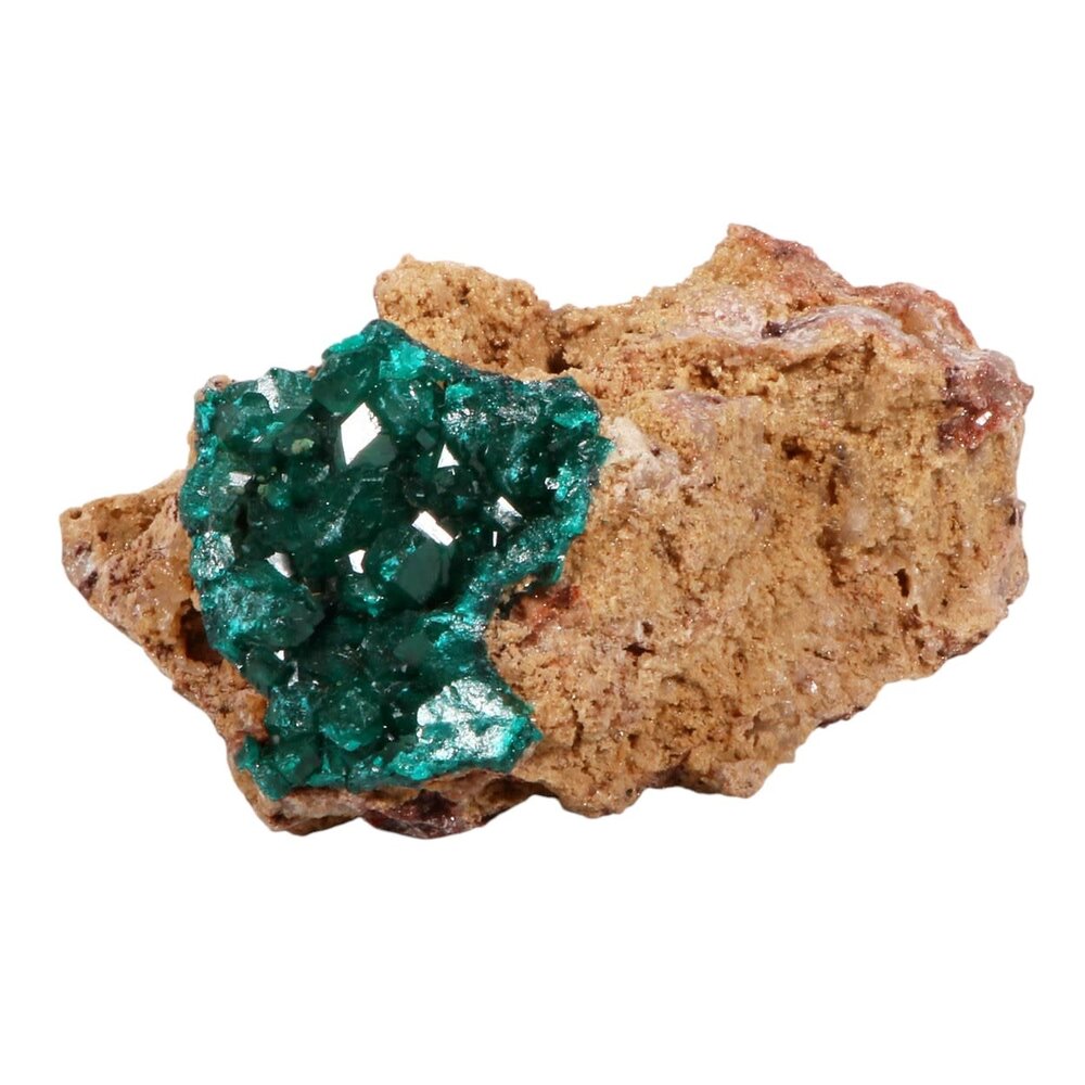 Dioptaas A-kwaliteit kristallen op matrix 8,5 x 6 x 4 cm | 193 gram Dioptaas A-kwaliteit kristallen op matrix 8,5 x 6 x 4 cm | 193 gram