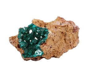 Dioptaas A-kwaliteit kristallen op matrix 8,5 x 6 x 4 cm | 193 gram Dioptaas A-kwaliteit kristallen op matrix 8,5 x 6 x 4 cm | 193 gram