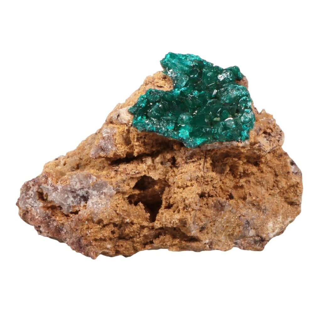 Dioptaas A-kwaliteit kristallen op matrix 8,5 x 6 x 4 cm | 193 gram Dioptaas A-kwaliteit kristallen op matrix 8,5 x 6 x 4 cm | 193 gram