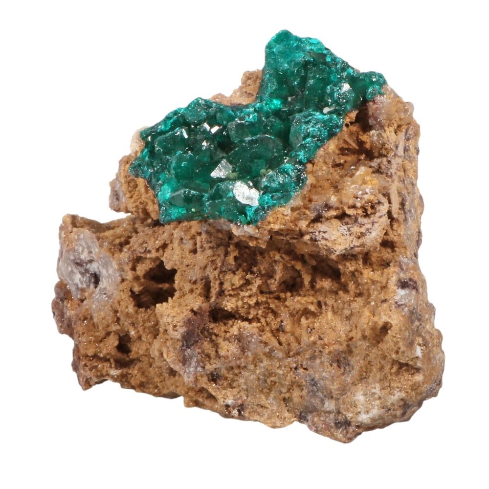Dioptaas A-kwaliteit kristallen op matrix 8,5 x 6 x 4 cm | 193 gram Dioptaas A-kwaliteit kristallen op matrix 8,5 x 6 x 4 cm | 193 gram