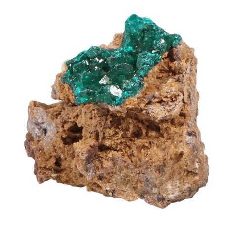Dioptaas A-kwaliteit kristallen op matrix 8,5 x 6 x 4 cm | 193 gram Dioptaas A-kwaliteit kristallen op matrix 8,5 x 6 x 4 cm | 193 gram