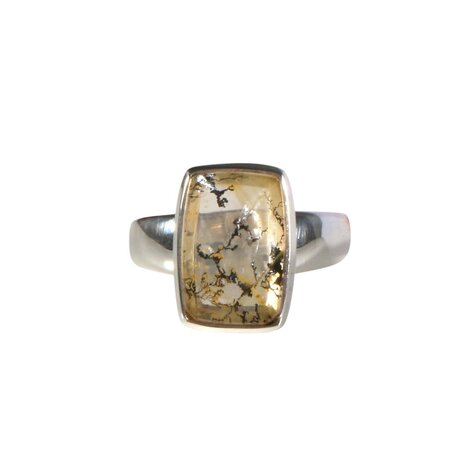 Zilveren ring golden healer (limonietkwarts) maat 18 1/2 | rechthoek 1,4 x 1 cm Zilveren ring golden healer (limonietkwarts) maat 18 1/2 | rechthoek 1,4 x 1 cm