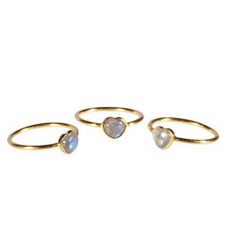 Gold filled ring labradoriet maat 16 | hartje 6 x 5 mm Gold filled ring labradoriet maat 16 | hartje 6 x 5 mm