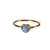 Gold filled ring labradoriet maat 17 | hartje 6 x 5 mm Gold filled ring labradoriet maat 17 | hartje 6 x 5 mm