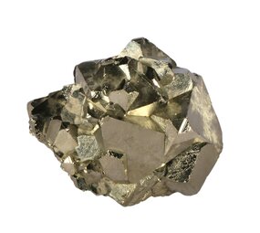 Pyriet (octaëder) cluster 7,5 x 4 x 5,5 cm | 376 gram Pyriet (octaëder) cluster 7,5 x 4 x 5,5 cm | 376 gram