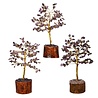 Amethist edelsteen boompje (goudkleurig) 18 cm