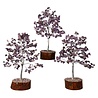 Amethist edelsteen boompje op hout 23 cm Amethist edelsteen boompje op hout 23 cm