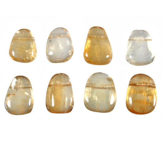 Calciet (geel) hanger doorboord Calciet (geel) hanger doorboord