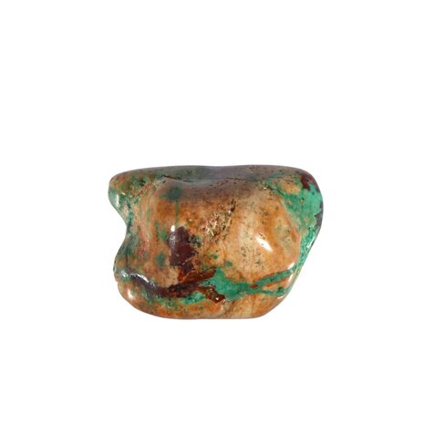 Chrysocolla met cupriet en koper steen getrommeld 10 - 20 gram Chrysocolla met cupriet en koper steen getrommeld 10 - 20 gram