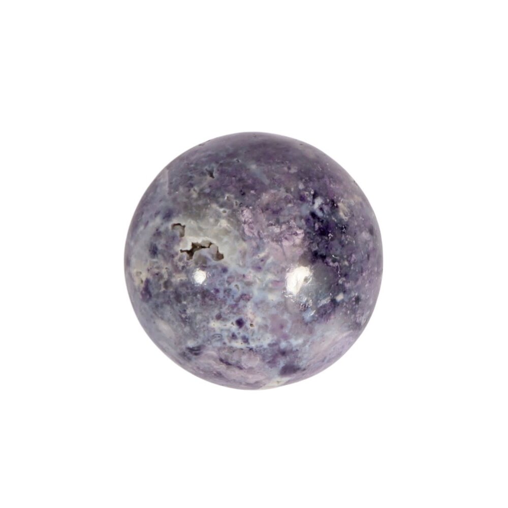 Matlali (fluoriet met kyaniet) bol 46 mm | 131 gram