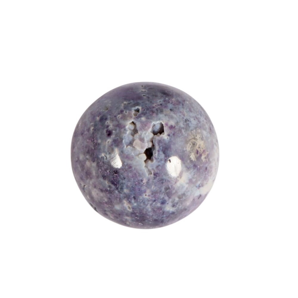 Matlali (fluoriet met kyaniet) bol 46 mm | 131 gram