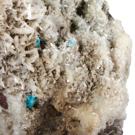 Cavansiet roosje met stilbiet staand 12,5 x 11 x 7,5 cm | 964 gram