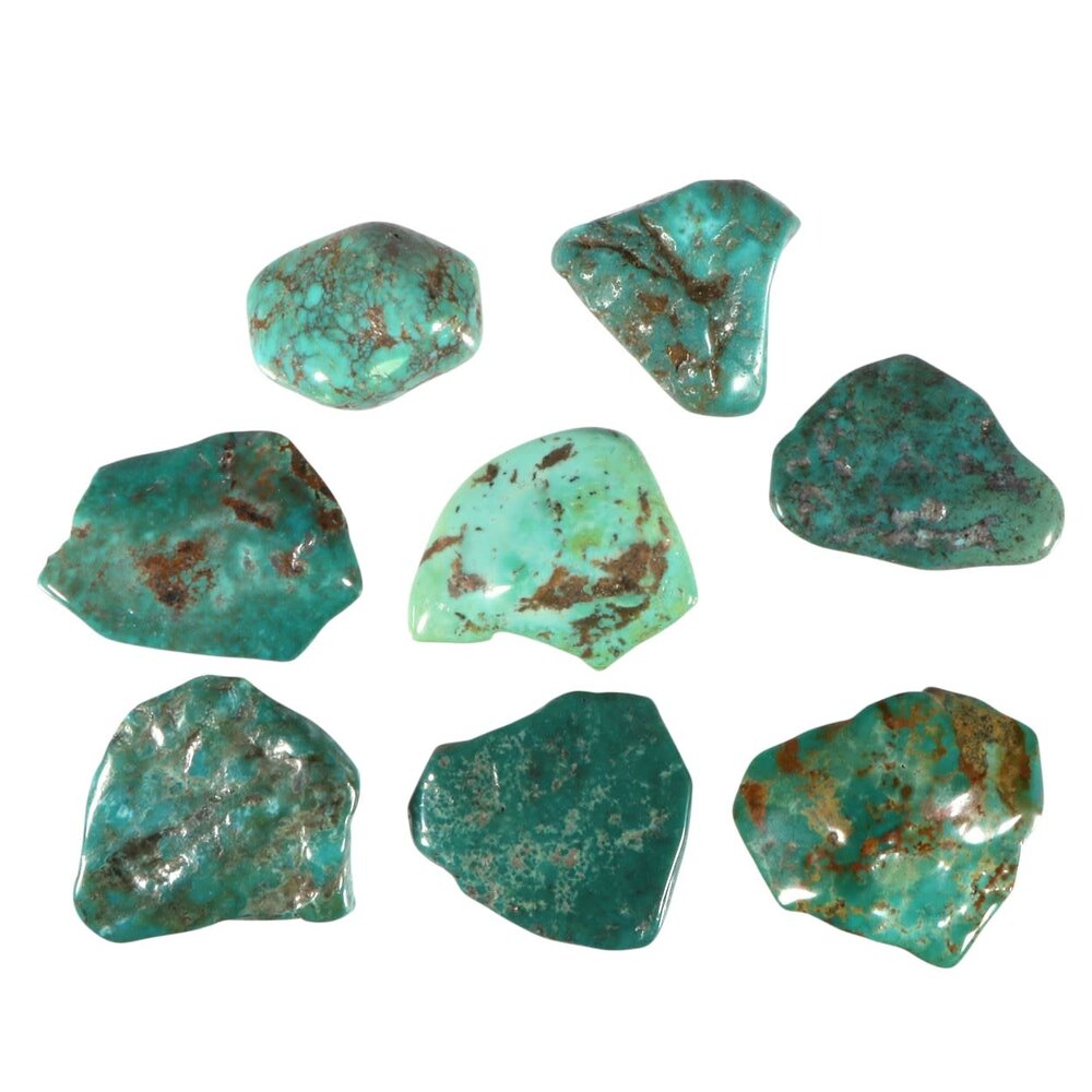 Turkoois steen getrommeld 10 - 15 gram Turkoois steen getrommeld 10 - 15 gram