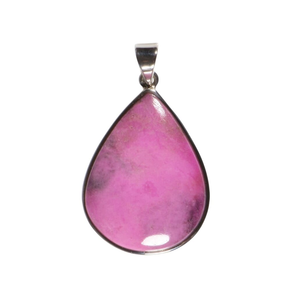 Zilveren hanger calciet (cobalto) | druppel 3,4 x 2,6 cm Zilveren hanger calciet (cobalto) | druppel 3,4 x 2,6 cm