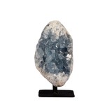 Celestien cluster op standaard 8,5 x 5 x 5,5 cm | 430 gram Celestien cluster op standaard 8,5 x 5 x 5,5 cm | 430 gram