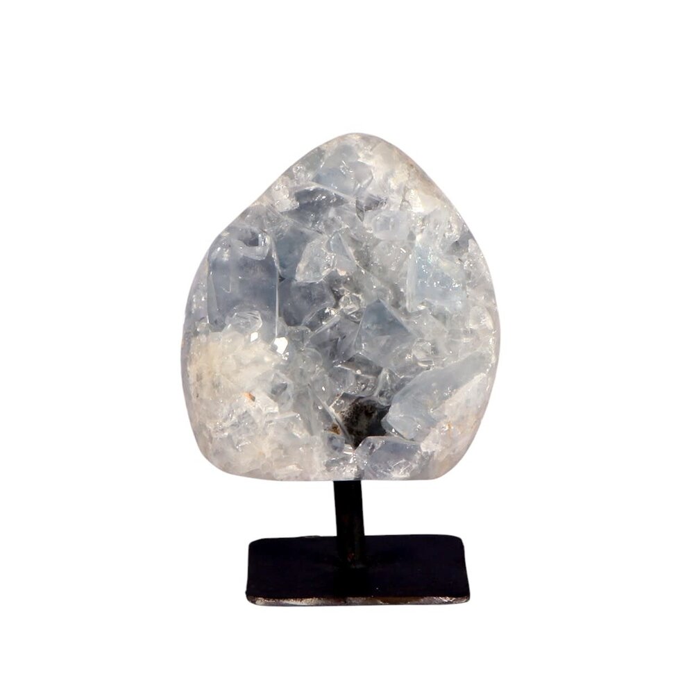 Celestien cluster op standaard 7 x 7 x 4 cm | 433 gram