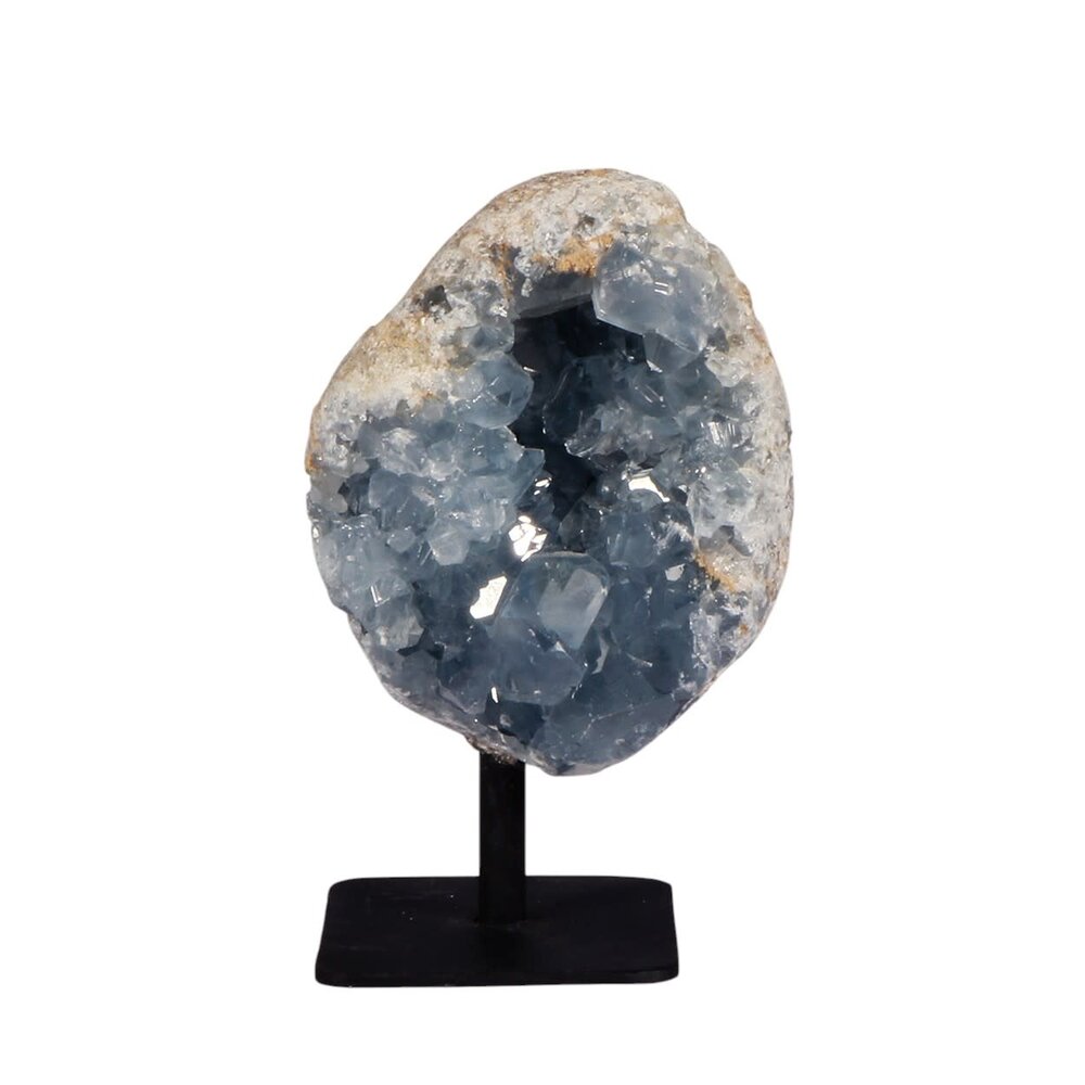 Celestien cluster op standaard 8 x 6,5 x 5 cm | 464 gram