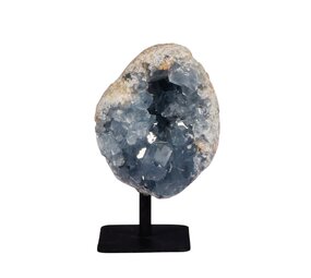Celestien cluster op standaard 8 x 6,5 x 5 cm | 464 gram Celestien cluster op standaard 8 x 6,5 x 5 cm | 464 gram