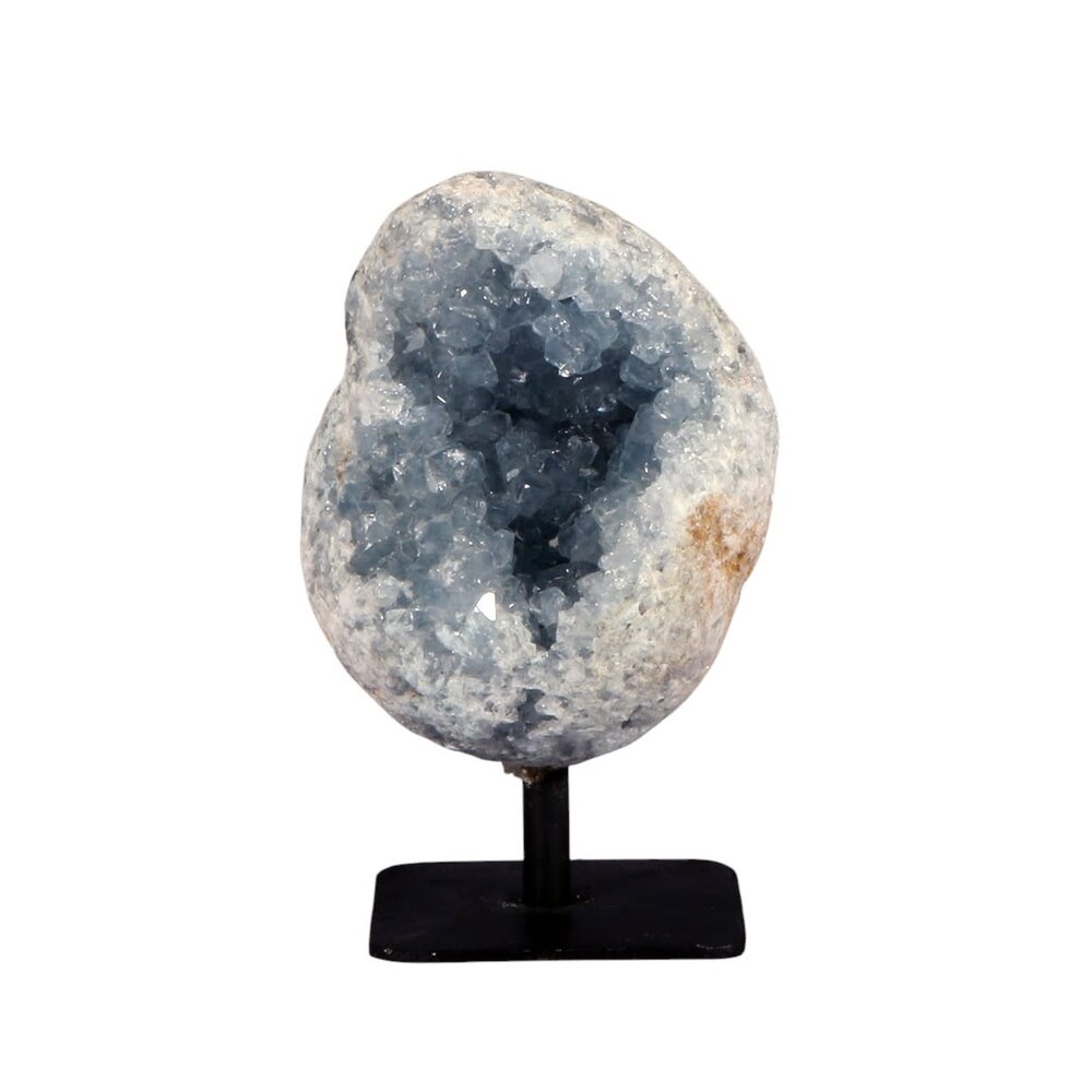 Celestien cluster op standaard 8x 6,5 x 5 cm | 498 gram