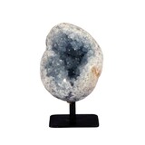 Celestien cluster op standaard 8 x 6,5 x 5 cm | 498 gram Celestien cluster op standaard 8 x 6,5 x 5 cm | 498 gram